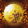 Gold Disco Ball diamond painting