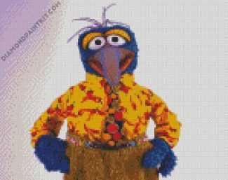 Gonzo Muppet diamond painting