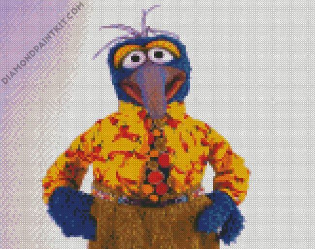 Gonzo Muppet diamond painting