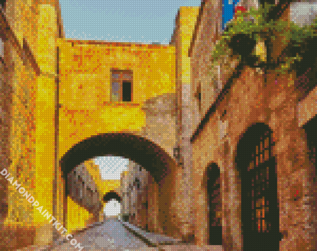 Greece Rhodes Streets diamond painting