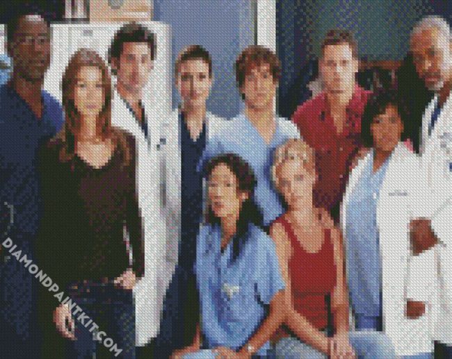 Greys Anatomy Actors diamond painting