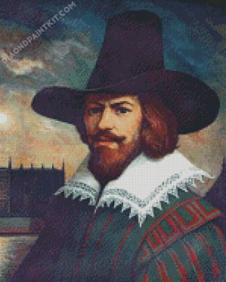 Guy Fawkes diamond painting