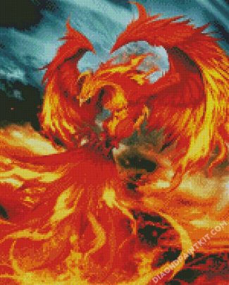 Harry Potter Fawkes diamond painting