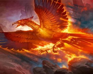 Harry Potter Fawkes Phoenix diamond painting