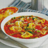 Hearty Pasta Soup diamond painting