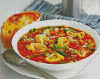 Hearty Pasta Soup diamond painting