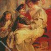 Helena Fourment With Children By Rubens diamond painting