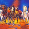 Horses Running diamond painting