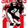 Illustration Deion Sanders diamond painting