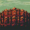 Illustration Hawa Mahal Jaipur diamond painting