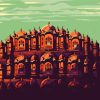 Illustration Hawa Mahal Jaipur diamond painting