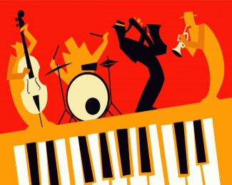 Illustration Latin Jazz diamond painting