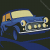 Illustration Mini Cooper diamond painting