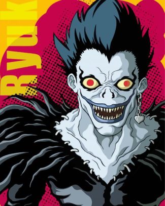 Illustration Ryuk Death Note diamond painting