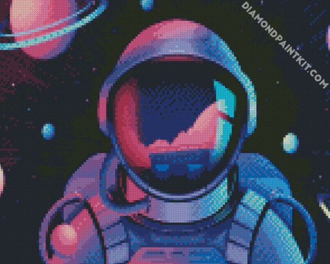 Illustration Spaceman diamond painting