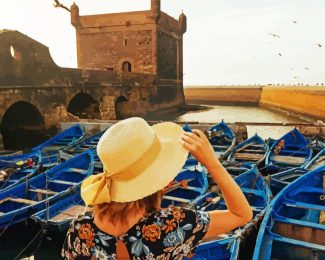 In Essaouira Port diamond painting