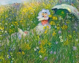 In The Meadow Claud Monet diamond painting