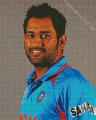 Indian Crickiter Dhoni diamond painting