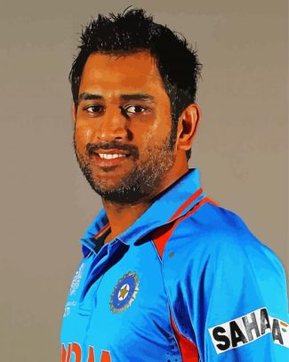 Indian Crickiter Dhoni diamond painting