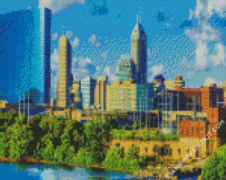 Indiana Indianapolis City diamond painting