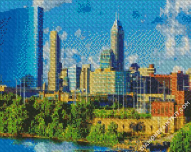 Indiana Indianapolis City diamond painting