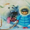 Inuit Girl And Polar Bear diamond painting