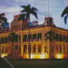 Iolani Palace Oahu diamond painting