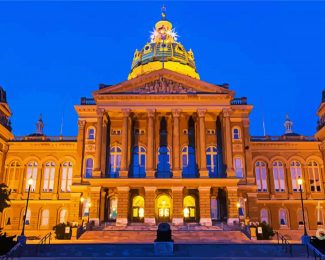 Iowa State Capital Building diamond painting