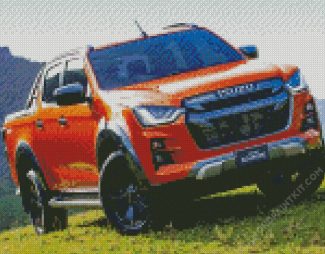 Isuzu Pickup Truck diamond painting