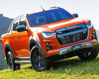 Isuzu Pickup Truck diamond painting