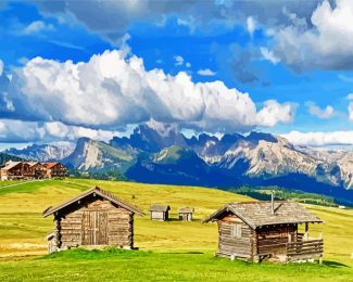 Italy Dolomites Landscape diamond painting