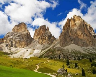 Italy Dolomites Mountains diamond painting