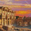 Izmir Celsus Library At Sunset diamond painting