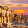 Izmir Celsus Library At Sunset diamond painting