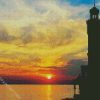 Izmir Clock Tower At Sunset diamond painting