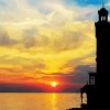 Izmir Clock Tower At Sunset diamond painting