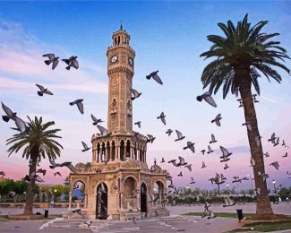 Izmir Clock Tower diamond painting