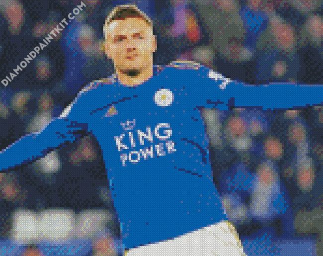 Jamie Vardy Footballer diamond painting