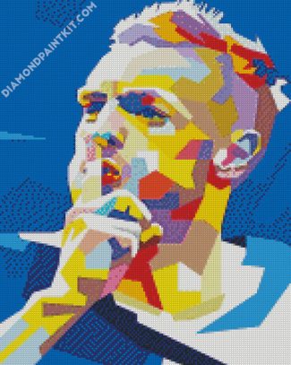 Jamie Vardy Pop Art diamond painting