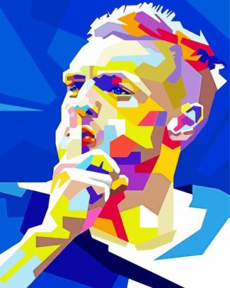 Jamie Vardy Pop Art diamond painting