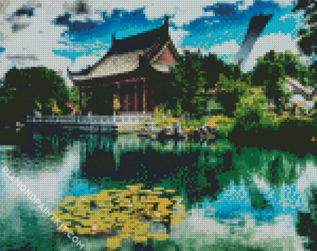 Japanese Garden Montreal Canada diamond painting