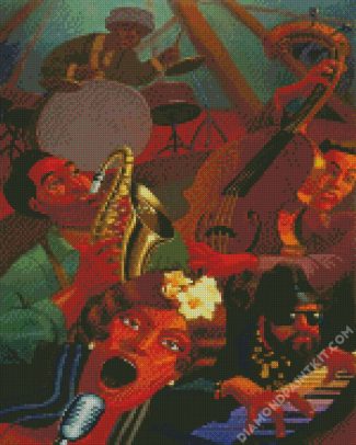 Jazz Party diamond painting