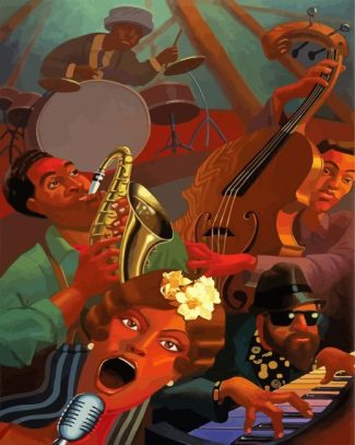 Jazz Party diamond painting