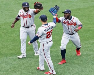 Joc Pederson And Other Atlanta Braves Players diamond painting