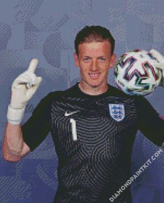 Jordan Pickford Footballer diamond painting