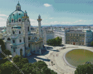 Karlskirche diamond painting