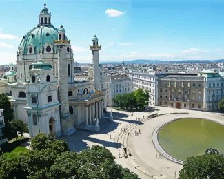 Karlskirche diamond painting