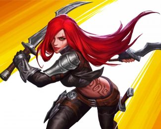 Katarina League Of Legends diamond painting