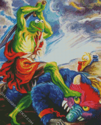 Kermit Battle diamond painting