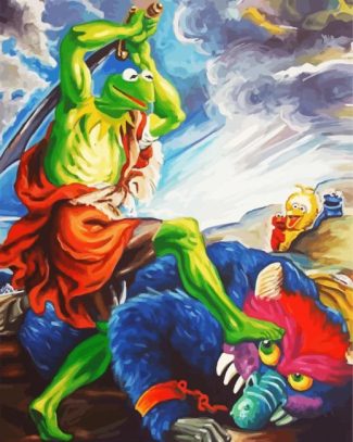 Kermit Battle diamond painting